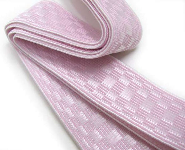 Japanese Women's Waist Belt as Koshihimo for Kimono Kitsuke Stretch, Size M, Pink
