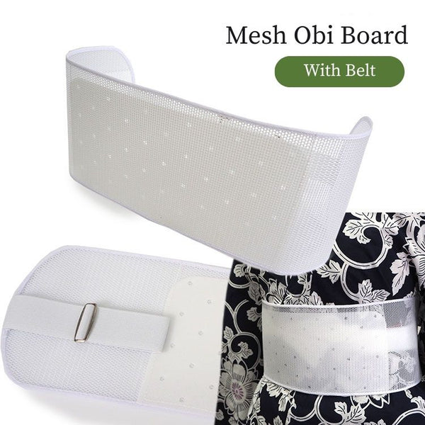 Japanese Women's Mesh Obi Board with Belt for Traditional Kimono and Yukata