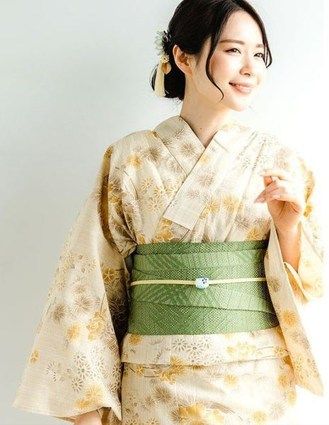 Japanese Women's Mesh Obi Board with Belt for Traditional Kimono and Yukata