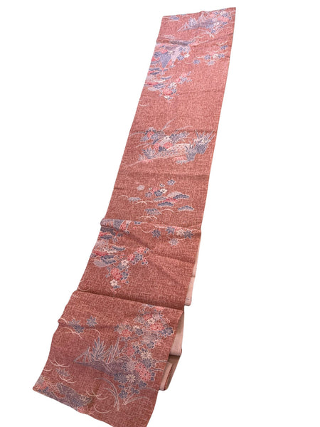 Japanese Vintage Silk Kimono Fabric Panel, Authentic