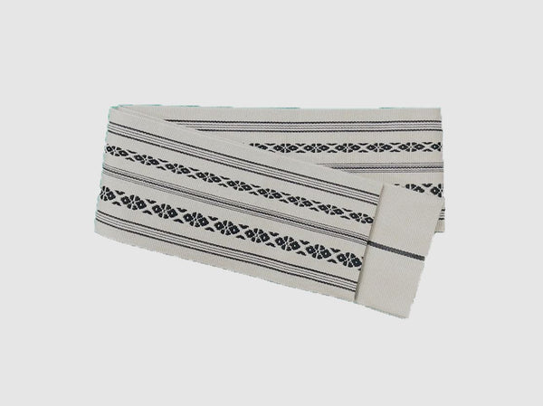 Japanese Men's YUKATA Full 3pc Set /  Traditional Stripe Yukata Size: LL, White obi, Himo String