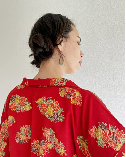 Japanese Showa Flower Festival Haori Kimono Jacket
