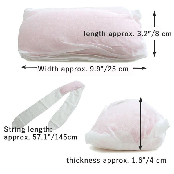 Japanese Women's LONG Obi-Makura (pillow) with Cotton Gauze Belt for Traditional Kimono and Yukata