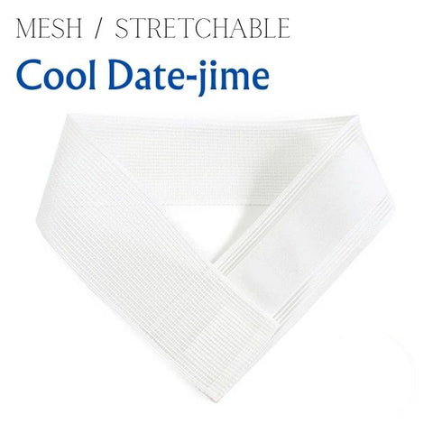 Japanese Women's Cool Mesh Date-jime – Adjustable Summer Obi Belt for Traditional summer Kimono and Yukata