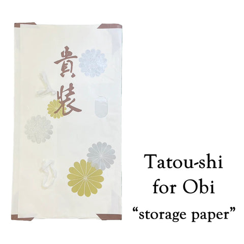 OBI TATO-SHI – Traditional Japanese obi Storage Paper with window