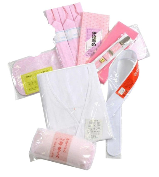Japanese Kimono Dressing Essential Set – 10 Piece Kit, Size M/L