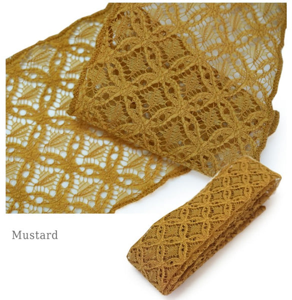 Japanese Lace Triple Kari-himo – Shippo Seven Treasures Pattern, Decorative Obi Styling Cord for Yukata, Kimono & Furisode