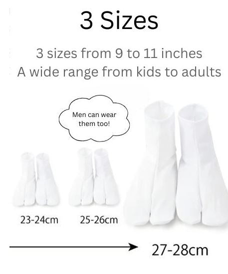 Japanese Easy-to-Wear Stretch Tabi Socks with Non-Slip Soles, Size S, M, L / Traditional Tabi