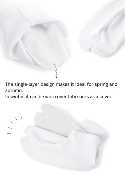 Japanese Easy-to-Wear Stretch Tabi Socks with Non-Slip Soles, Size S, M, L / Traditional Tabi