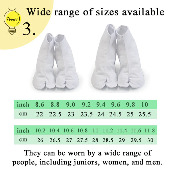 Japanese Traditional Unisex Tabi Socks | Tetoron Fabric, 4 Kohaze Fasteners