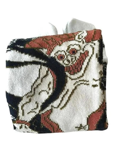 Japanese Tabi Socks – Raijin Thunder God Design, Unisex Split-Toe Socks