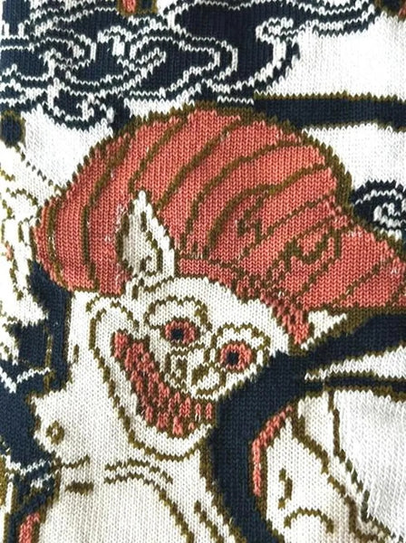 Japanese Tabi Socks – Raijin Thunder God Design, Unisex Split-Toe Socks