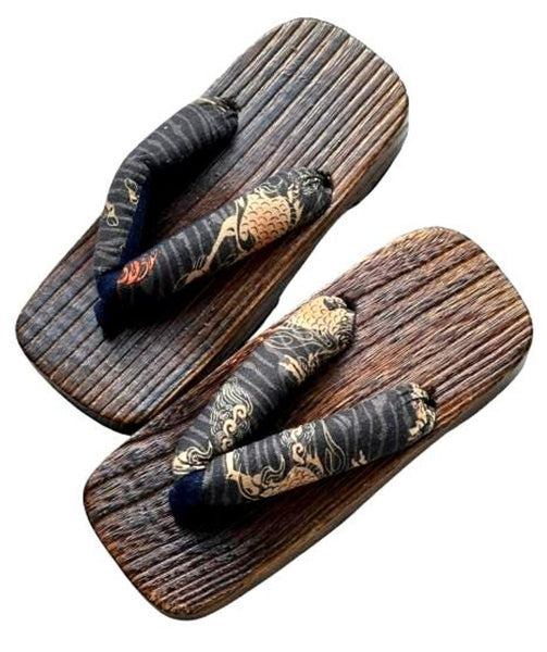 Children’s Japanese Geta Sandals – Wooden Traditional Geta with Fabric Thong | Kids Kimono Footwear