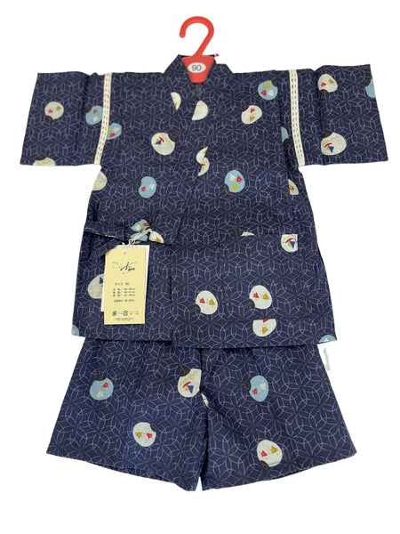 Japanese JINBEI Toddler Size 2T-3T /  Lovely "Yacht" Blue