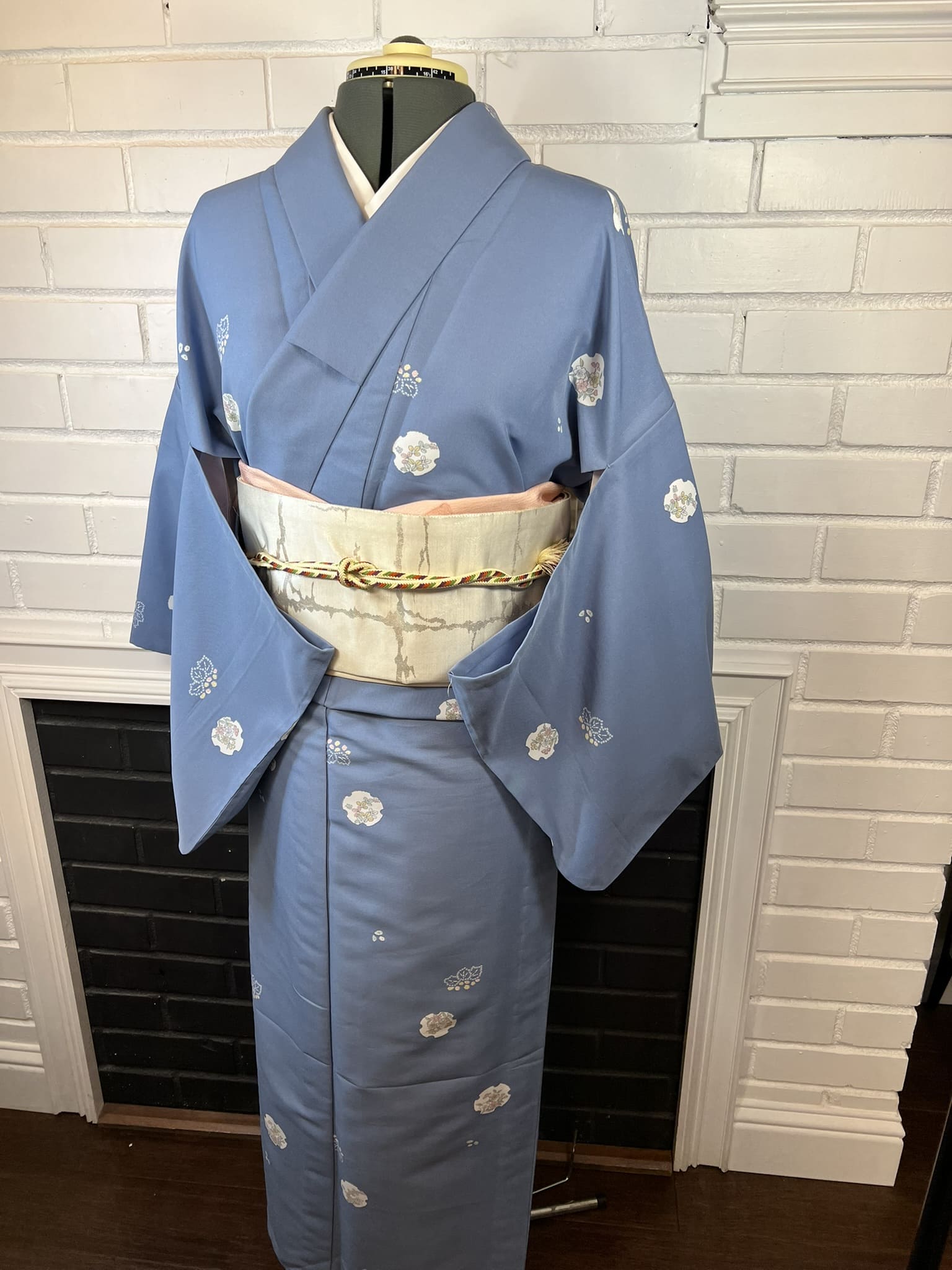 希少 道中合羽 藍染木綿古布 江戸明治 Japanese Kimono Cape Washable Vintage KIMONO, Size: S-M / Japanese Traditional