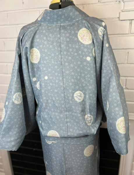 Washable Two-Piece Kimono | Easy-to-Wear Kimono Without Obi |  Awase (Fully Lined)