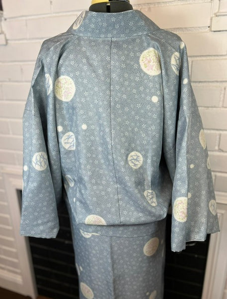 Washable Two-Piece Kimono | Easy-to-Wear Kimono Without Obi |  Awase (Fully Lined)