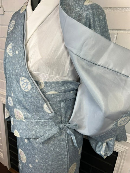 Washable Two-Piece Kimono | Easy-to-Wear Kimono Without Obi |  Awase (Fully Lined)