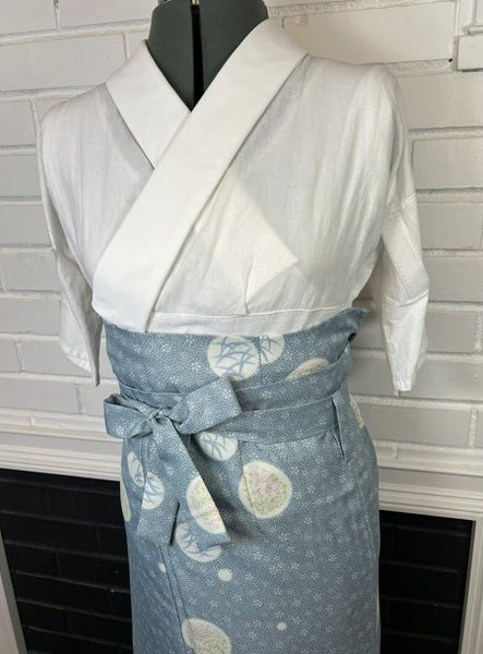 Washable Two-Piece Kimono | Easy-to-Wear Kimono Without Obi |  Awase (Fully Lined)