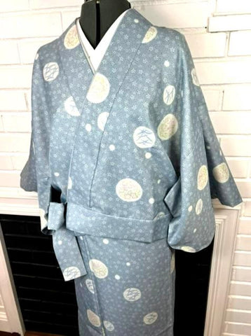 Washable Two-Piece Kimono | Easy-to-Wear Kimono Without Obi |  Awase (Fully Lined)