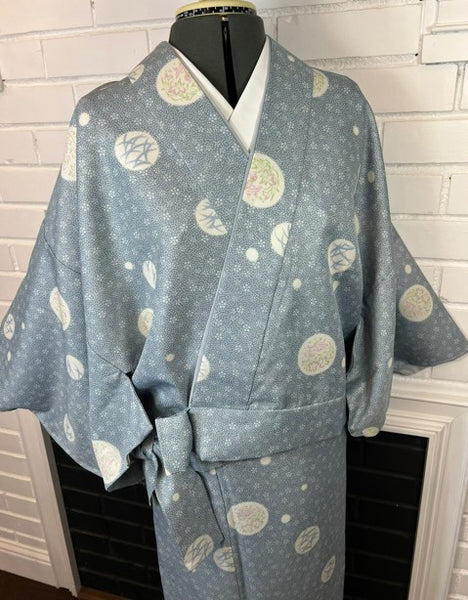 Washable Two-Piece Kimono | Easy-to-Wear Kimono Without Obi |  Awase (Fully Lined)