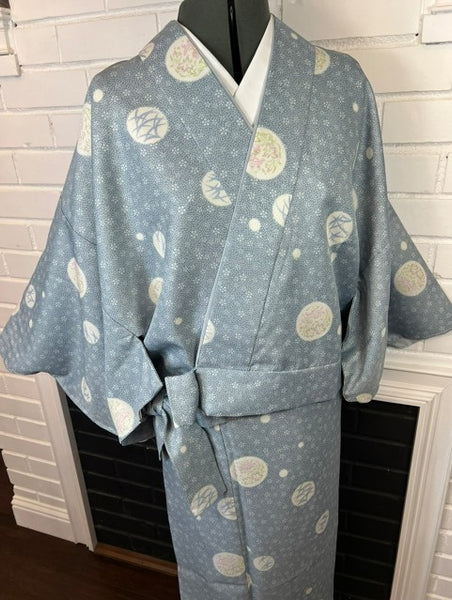 Washable Two-Piece Kimono | Easy-to-Wear Kimono Without Obi |  Awase (Fully Lined)