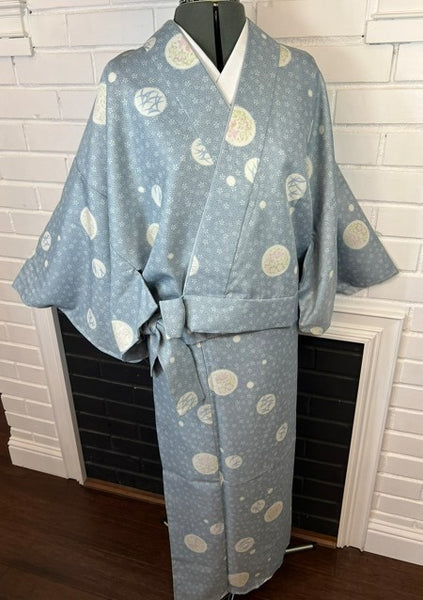 Washable Two-Piece Kimono | Easy-to-Wear Kimono Without Obi |  Awase (Fully Lined)