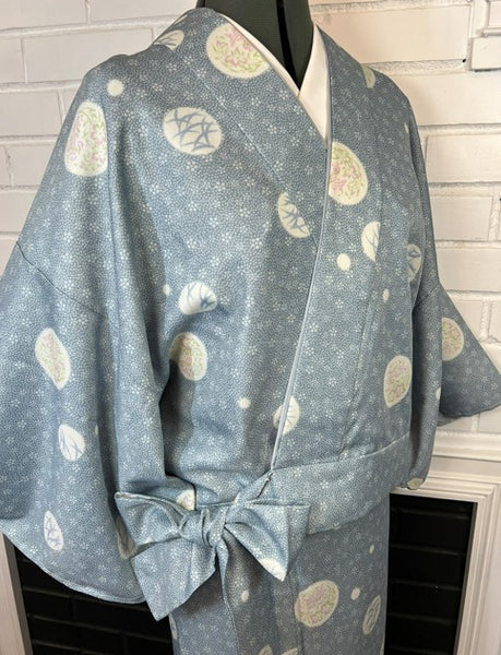 Washable Two-Piece Kimono | Easy-to-Wear Kimono Without Obi |  Awase (Fully Lined)