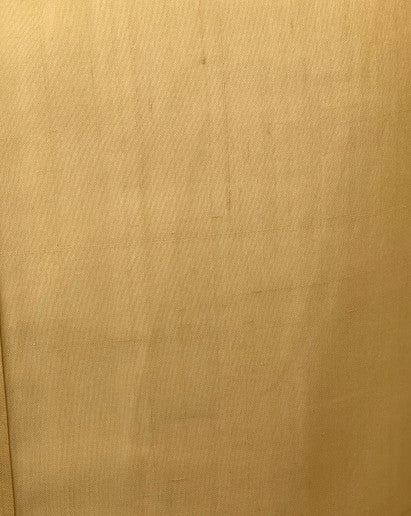 Vintage Japanese Summer Tsumugi Kimono – Mustard Yellow Sheer Silk, Unworn Lightweight