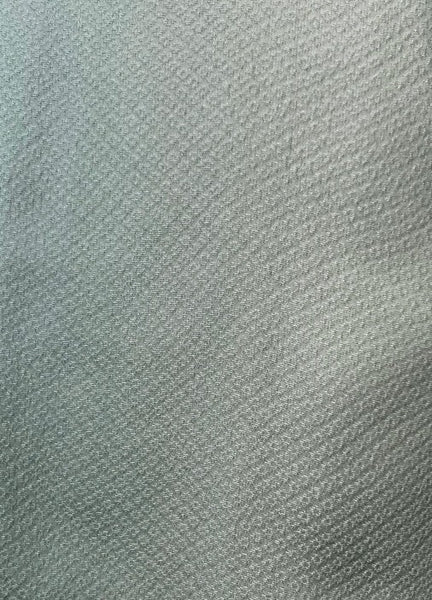 Japanese Vintage Awase Kimono – Mint Green Silk, Subtle Diamond Weave Pattern, Size S-M