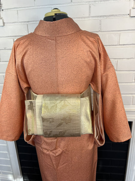 KIMONO, Formal, comes with an obi as a bonus, Sharkskin pattern, Size: M / Japanese Traditional Women's "Edo-komon" Kimono