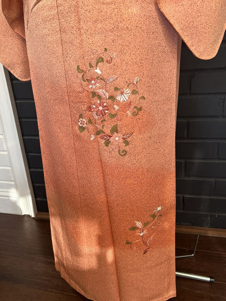 KIMONO, Formal, comes with an obi as a bonus, Sharkskin pattern, Size: M / Japanese Traditional Women's "Edo-komon" Kimono