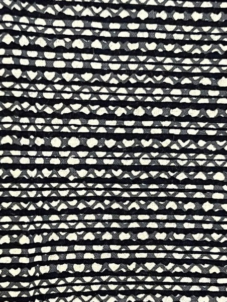 Japanese Vintage Yukata – Navy Dot Pattern, Men's Cotton Kimono, Petite Size, Hand-Sewn