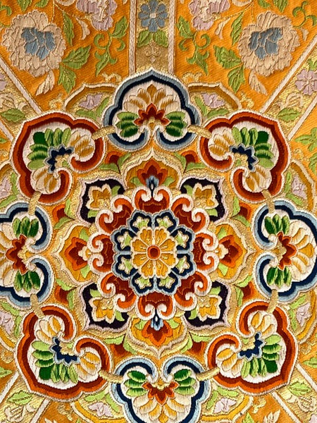 Vintage Silk Fukuro Obi – Japanese Kimono Obi | Traditional Woven Textile