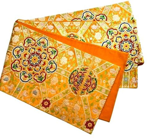 Vintage Silk Fukuro Obi – Japanese Kimono Obi | Traditional Woven Textile