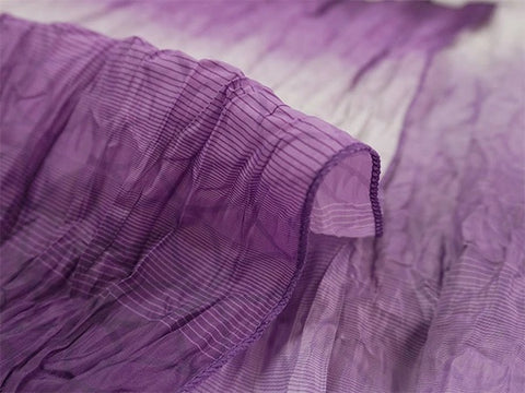 Washable Traditional Women's Heko Obi / Elegant Gradient Purple – Soft & Stylish Traditional Waist Sash