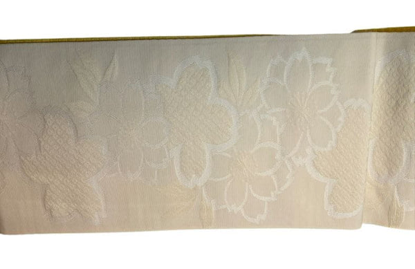 Washable Traditional Women's OBI / Reversible Hanhaba Obi – Yellow & Woven Leaf