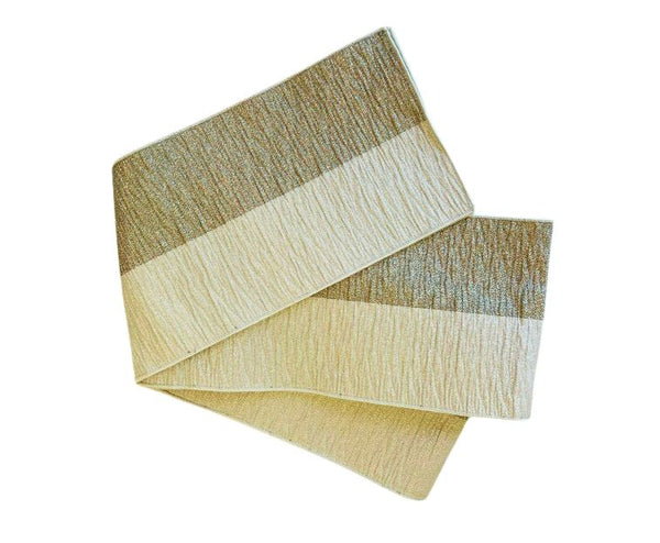Japanese Hanhaba Obi – Gold Two-Tone Shimmer, Women's Sash