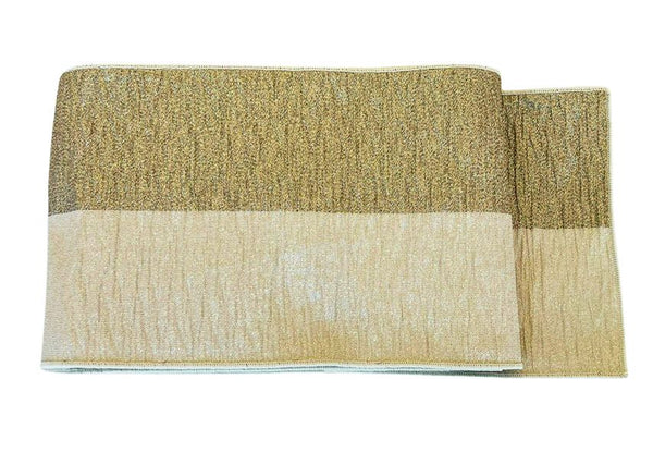 Japanese Hanhaba Obi – Gold Two-Tone Shimmer, Women's Sash