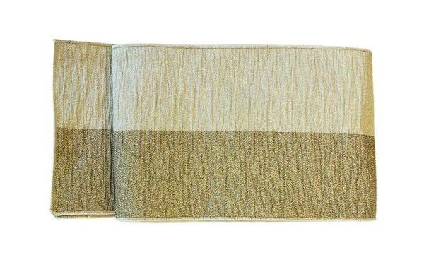 Japanese Hanhaba Obi – Gold Two-Tone Shimmer, Women's Sash