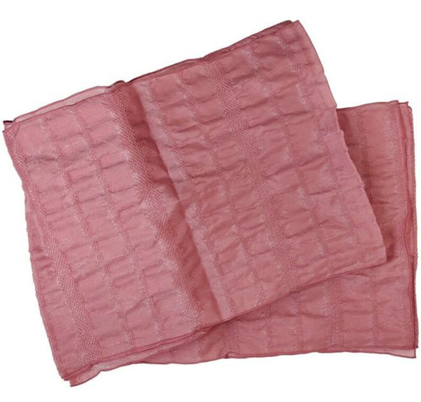 Japanese Heko Obi – Dusty Rose Pink Soft Sash, Women's Washable Obi with Lurex Shimmer