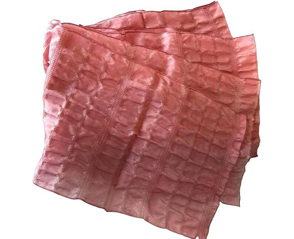 Japanese Heko Obi – Dusty Rose Pink Soft Sash, Women's Washable Obi with Lurex Shimmer