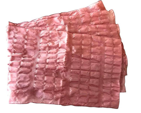 Japanese Heko Obi – Dusty Rose Pink Soft Sash, Women's Washable Obi with Lurex Shimmer