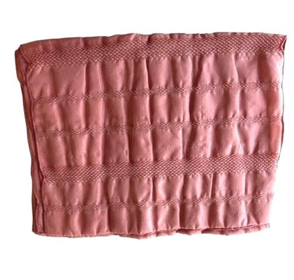 Japanese Heko Obi – Dusty Rose Pink Soft Sash, Women's Washable Obi with Lurex Shimmer