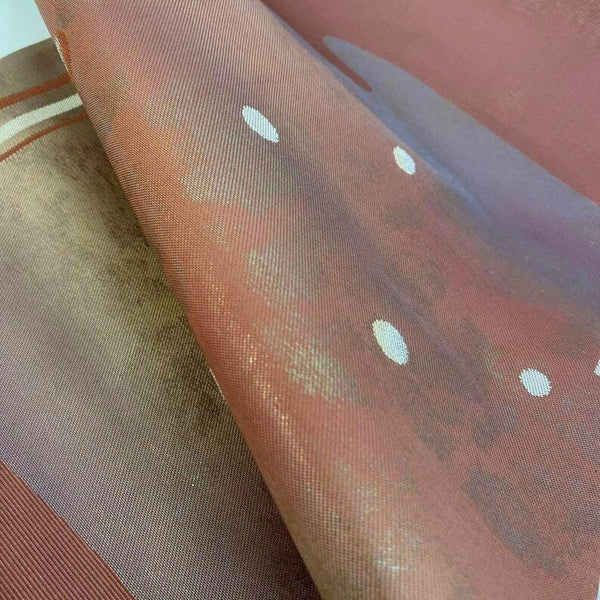 Japanese Vintage Silk Nagoya Obi: Autumn Sunset Kimono Belt