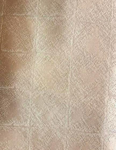 Vintage Silk Nagoya Obi – Pale Pink Japanese Kimono Belt with Scenic Embroidery | Traditional Kimono Accessory | Handmade Textile Art