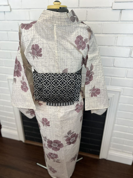 YUKATA, Anemone, Size: Free / Japanese Traditional Women's Yukata