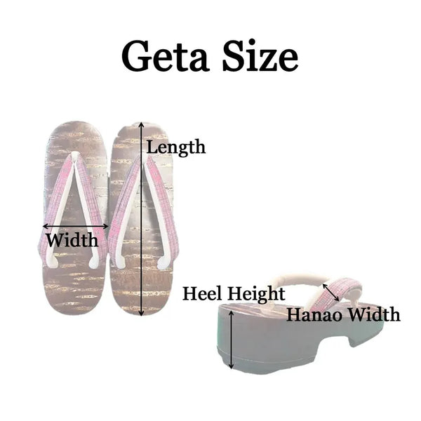 Japanese Children's Geta Sandals – Dark Grain Wood with Koi & Wave Pattern Straps, Size: US Youth 3