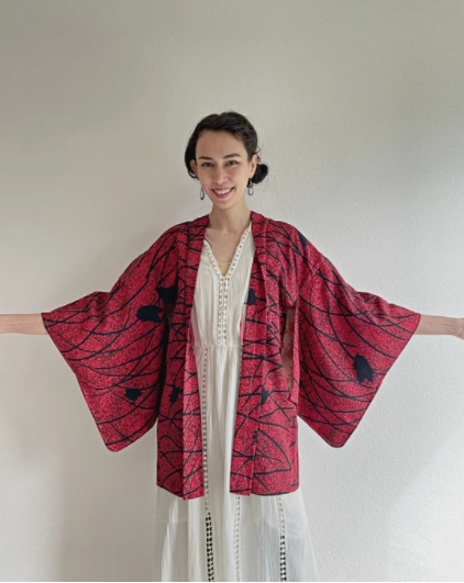 Akaguro (Red and Black) Haori Kimono Jacket