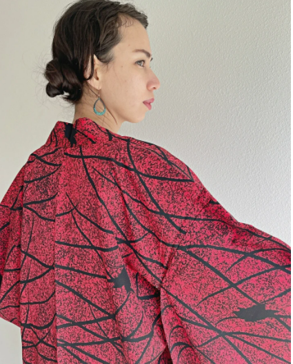 Akaguro (Red and Black) Haori Kimono Jacket